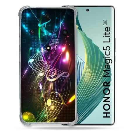 Coque Renforcée Pour Honor Magic 5 Lite Musique Partition Multicolore