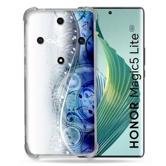 Coque Renforcée Pour Honor Magic 5 Lite Musique Partition Vague