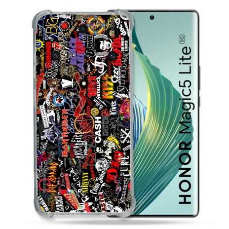Coque Renforcée Pour Honor Magic 5 Lite Musique Rock Groupe