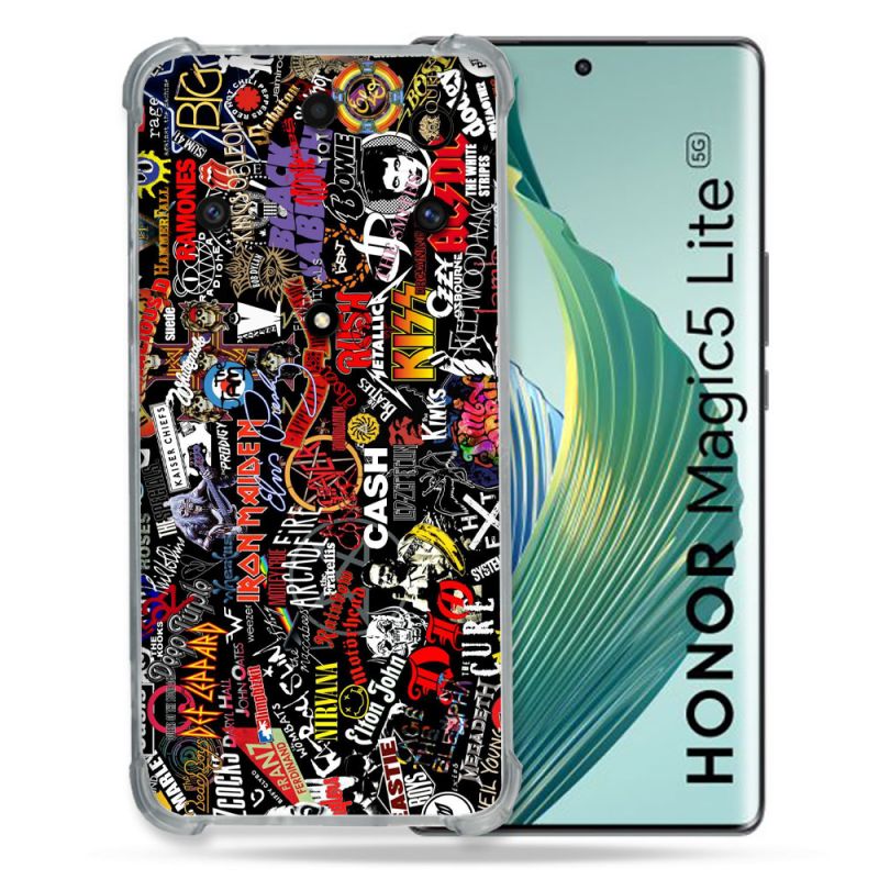 Coque Renforcée Pour Honor Magic 5 Lite Musique Rock Groupe