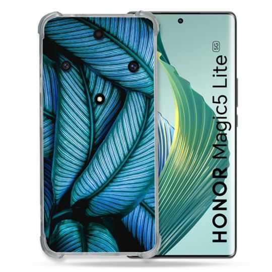 Coque Renforcée Pour Honor Magic 5 Lite Nature Feuille Palmier