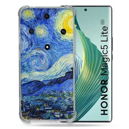 Coque Renforcée Pour Honor Magic 5 Lite Peinture La nuit étoilée