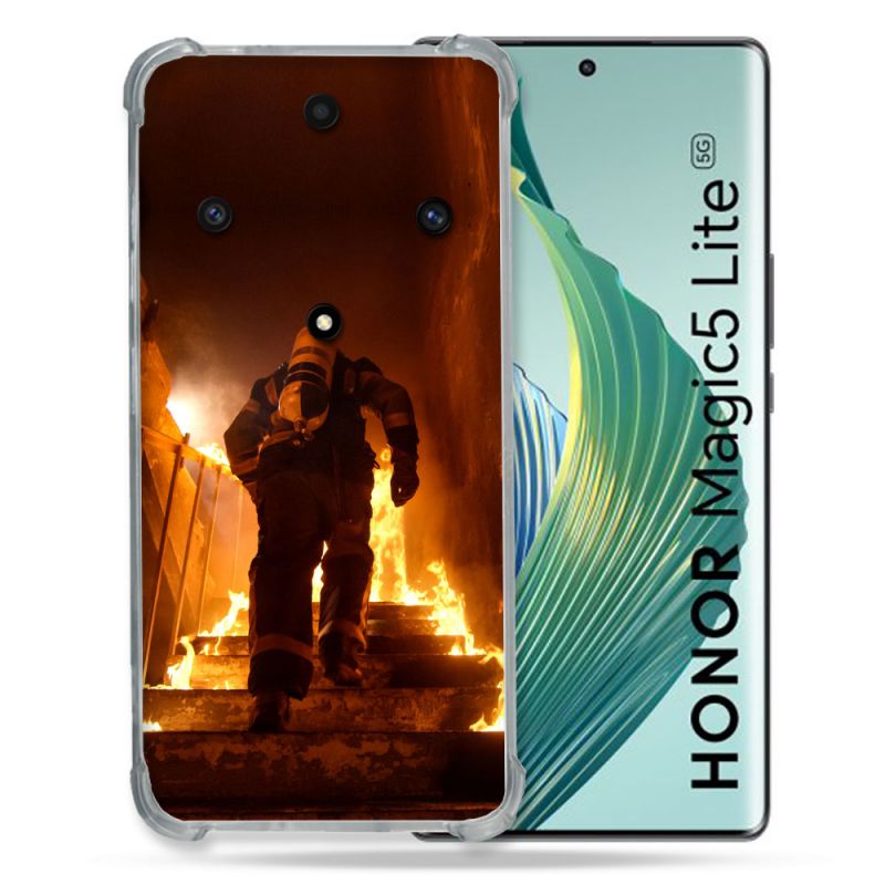 Coque Renforcée Pour Honor Magic 5 Lite Pompier Escalier