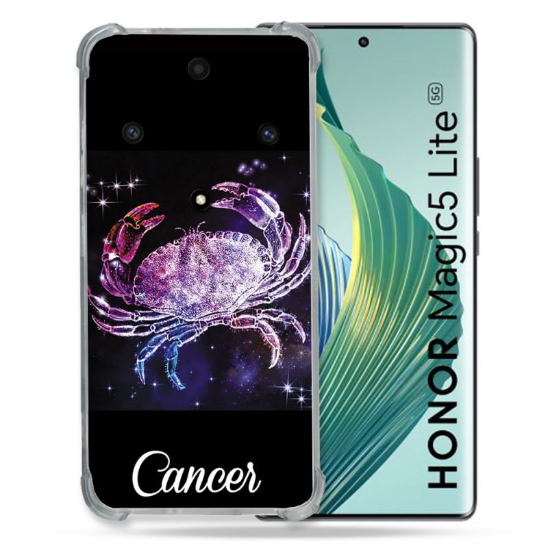 Coque Renforcée Pour Honor Magic 5 Lite Signe Zodiaque 2 Cancer