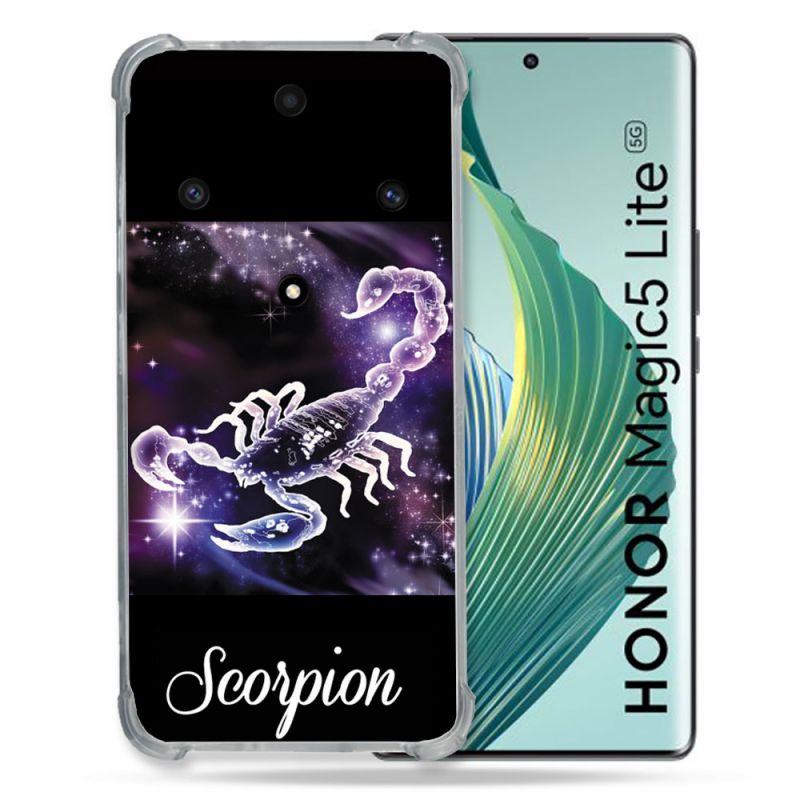 Coque Renforcée Pour Honor Magic 5 Lite Signe Zodiaque 2 Scorpion
