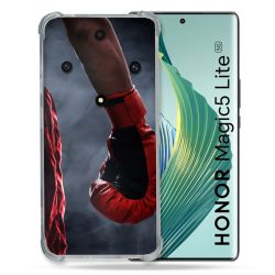 Coque Renforcée Pour Honor Magic 5 Lite Sport Boxe Gant Rouge