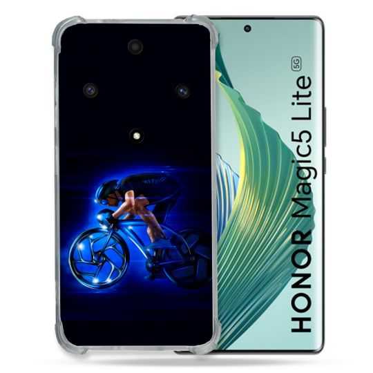 Coque Renforcée Pour Honor Magic 5 Lite Sport Cyclisme Bleu