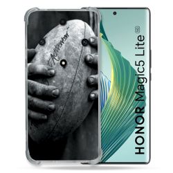 Coque Renforcée Pour Honor Magic 5 Lite Sport Rugby Ballon Vintage
