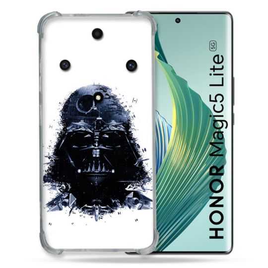Coque Renforcée Pour Honor Magic 5 Lite Star Wars - Dark Vador Blanc