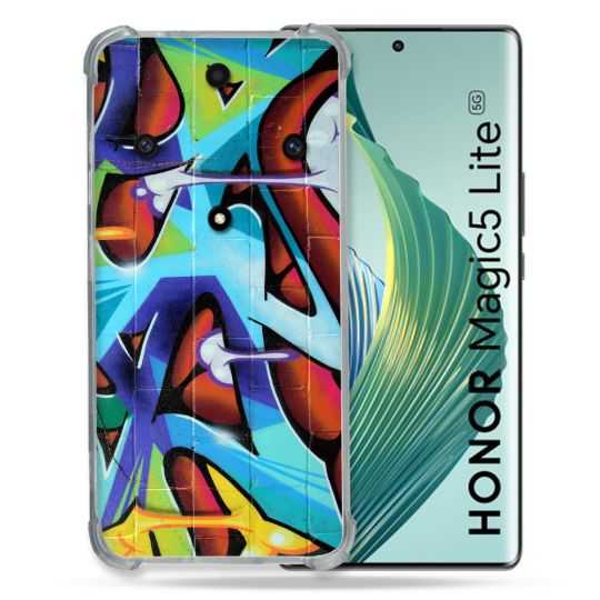 Coque Renforcée Pour Honor Magic 5 Lite Street Art Graf Color