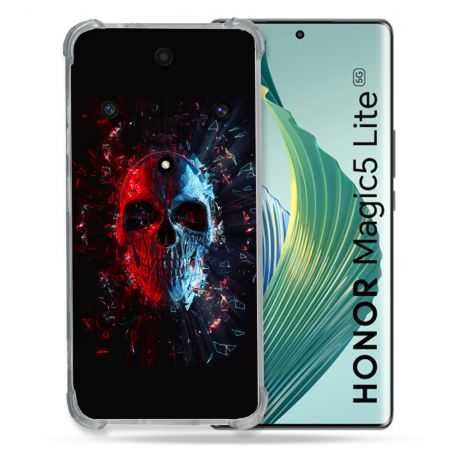 Coque Renforcée Pour Honor Magic 5 Lite Tete de Mort Deflagration
