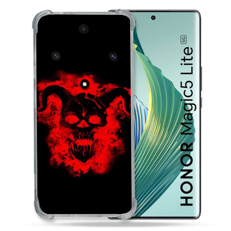 Coque Renforcée Pour Honor Magic 5 Lite Tete de Mort Diable