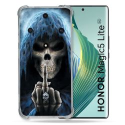 Coque Renforcée Pour Honor Magic 5 Lite Tete de Mort Doigt