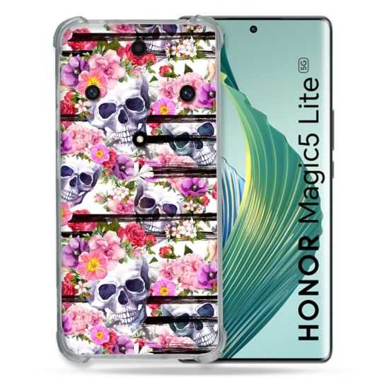 Coque Renforcée Pour Honor Magic 5 Lite Tete de Mort Pattern