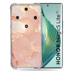 Coque Renforcée Pour Honor Magic 5 Lite Texture Marbre Rose