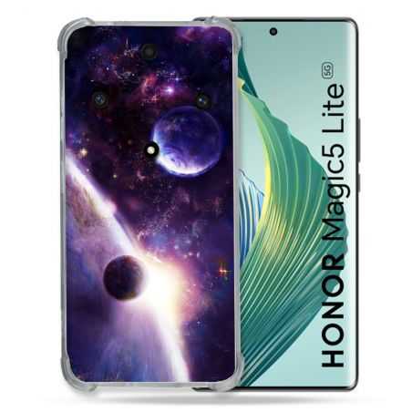 Coque Renforcée Pour Honor Magic 5 Lite Univers Planete Stellaire