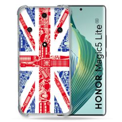 Coque Renforcée Pour Honor Magic 5 Lite Voyage Angleterre Blanc
