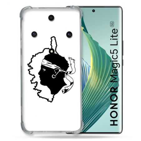 Coque Renforcée Pour Honor Magic 5 Lite Voyage Corse Blanc