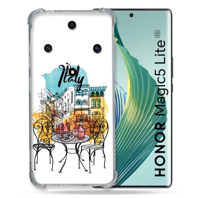 Coque Renforcée Pour Honor Magic 5 Lite Voyage Italie Vintage