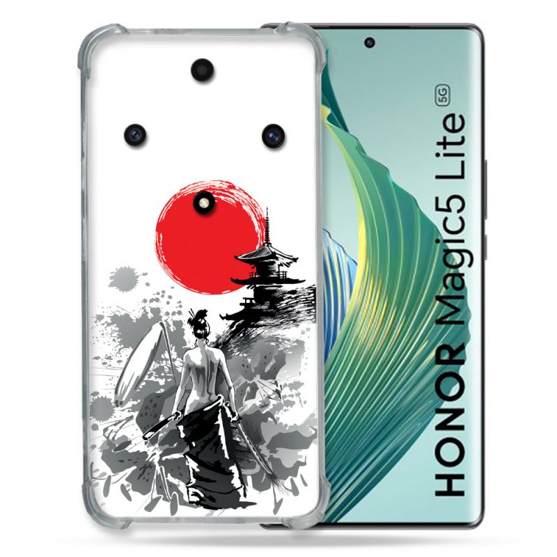 Coque Renforcée Pour Honor Magic 5 Lite Voyage Japon Femme