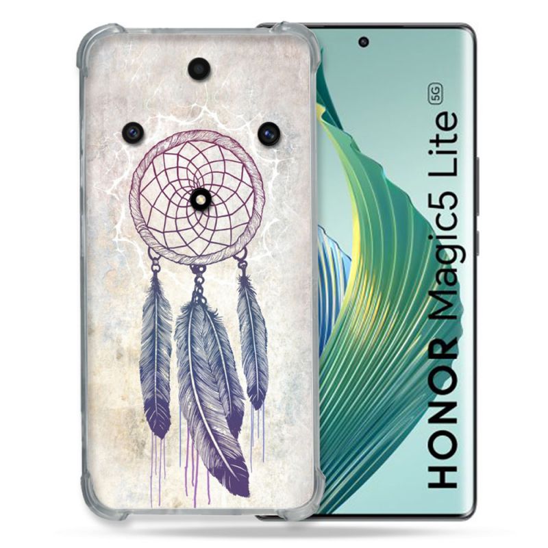 Coque Renforcée Pour Honor Magic 5 Lite Zen Attrape Reve Blanc