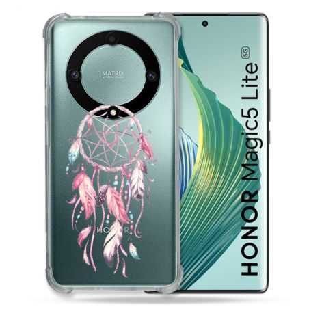 Coque Renforcée Transparente Pour Honor Magic 5 Lite Attrape Reve Rose