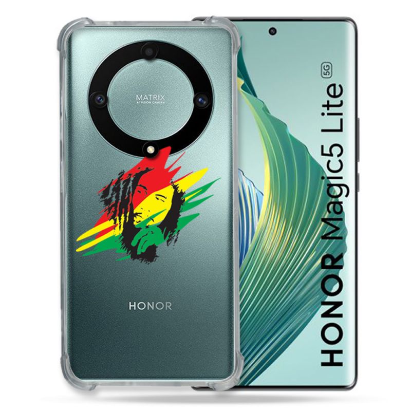 Coque Renforcée Transparente Pour Honor Magic 5 Lite Bob Marley Graf