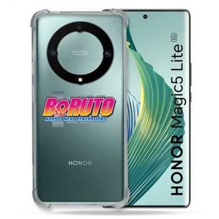 Coque Renforcée Transparente Pour Honor Magic 5 Lite Boruto Logo