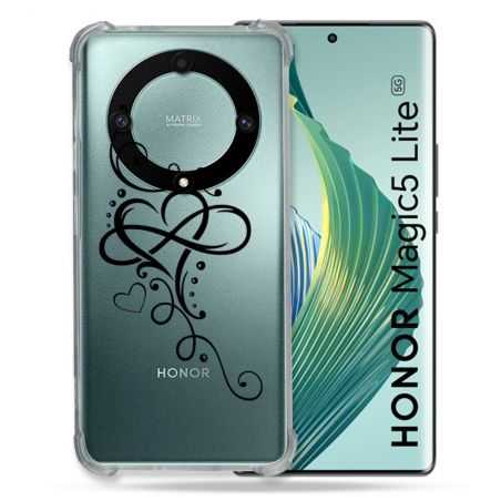 Coque Renforcée Transparente Pour Honor Magic 5 Lite Cœur infini