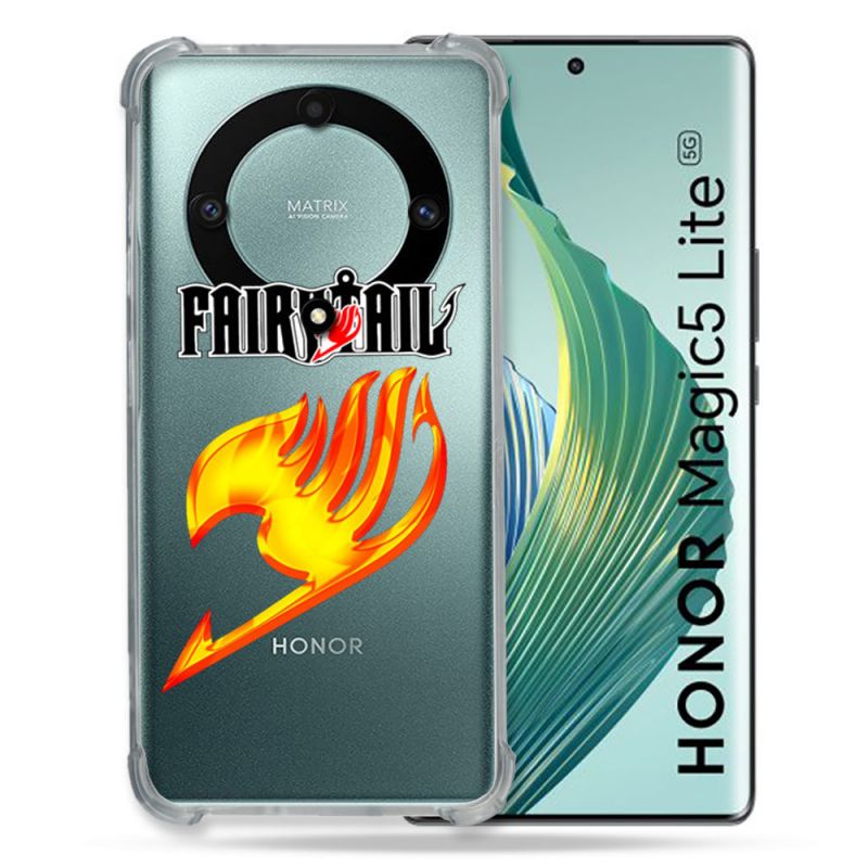 Coque Renforcée Transparente Pour Honor Magic 5 Lite Fairy Tail