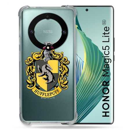 Coque Renforcée Transparente Pour Honor Magic 5 Lite Harry Potter Hufflepuff