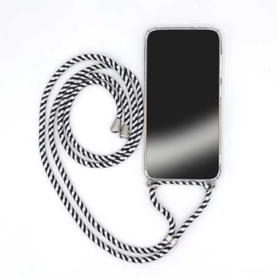 Coque Renforcée Transparente Pour Honor Magic 5 Lite avec Lanière / Bandoulière Cordon Rayé