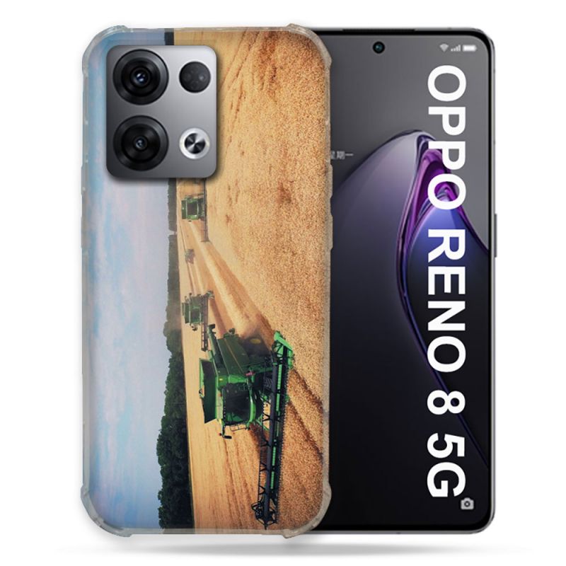 Coque Renforcée Pour Oppo Reno 8 5G Agriculture Moissonneuse