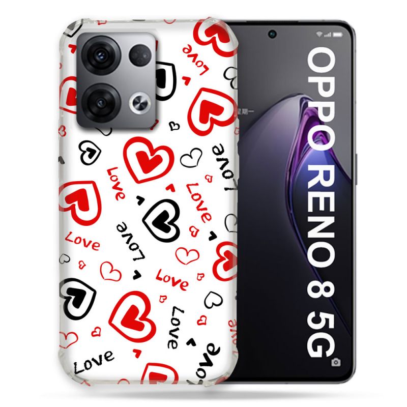 Coque Renforcée Pour Oppo Reno 8 5G Amour Love