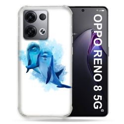 Coque Renforcée Pour Oppo Reno 8 5G Animal Dauphin Duo