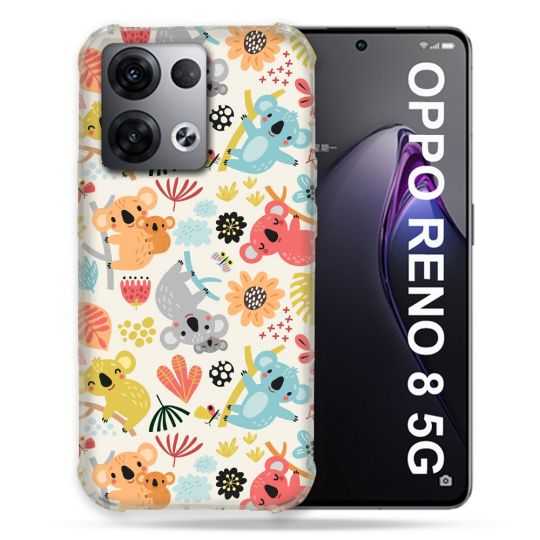 Coque Renforcée Pour Oppo Reno 8 5G Animal Koala Pattern