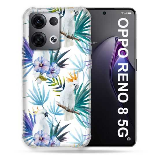 Coque Renforcée Pour Oppo Reno 8 5G Animal Perroquet Peinture