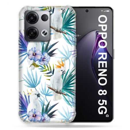 Coque Renforcée Pour Oppo Reno 8 5G Animal Perroquet Peinture