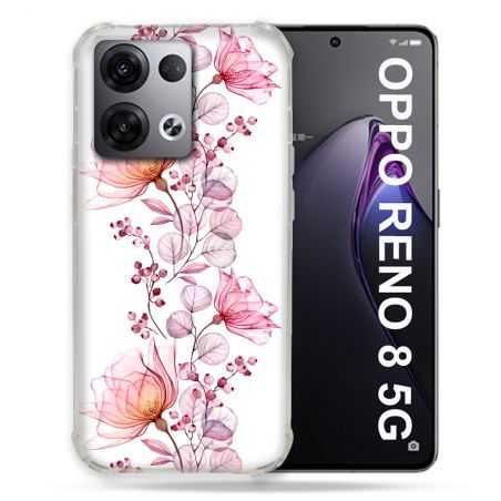 Coque Renforcée Pour Oppo Reno 8 5G Fleur Eclosion