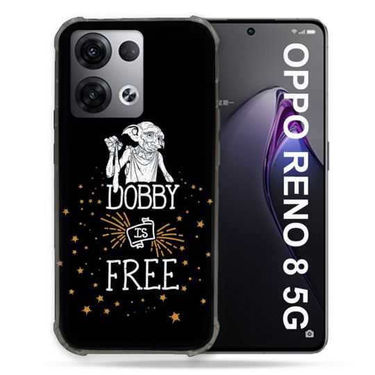 Coque Renforcée Pour Oppo Reno 8 5G Harry Potter Dobby Free Noir