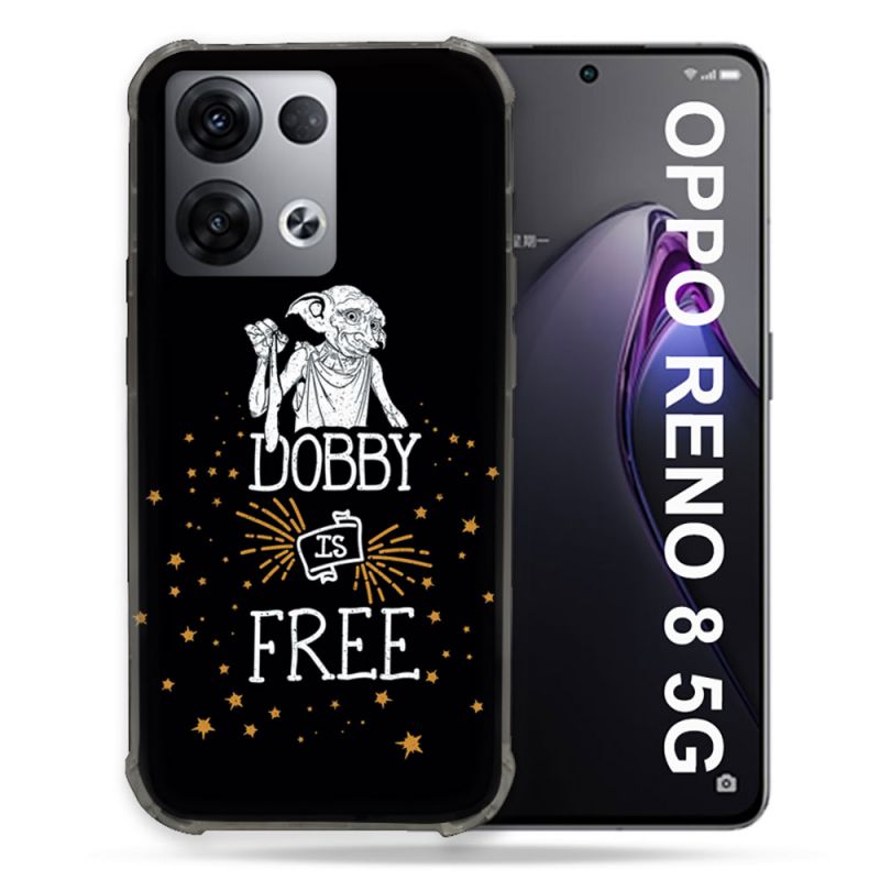 Coque Renforcée Pour Oppo Reno 8 5G Harry Potter Dobby Free Noir