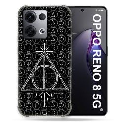 Coque Renforcée Pour Oppo Reno 8 5G Harry Potter Hollows Triangle Noir