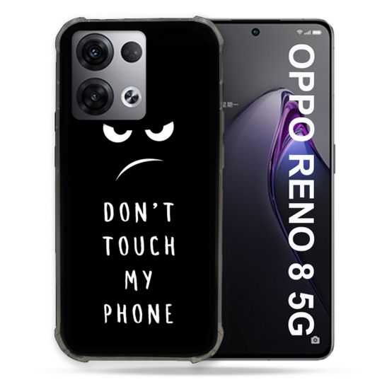 Coque Renforcée Pour Oppo Reno 8 5G Humour Don't Touch