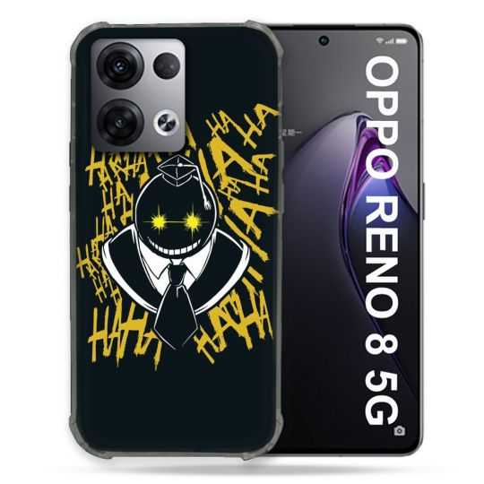 Coque Renforcée Pour Oppo Reno 8 5G Manga Assassination Classroom Kuro Noir