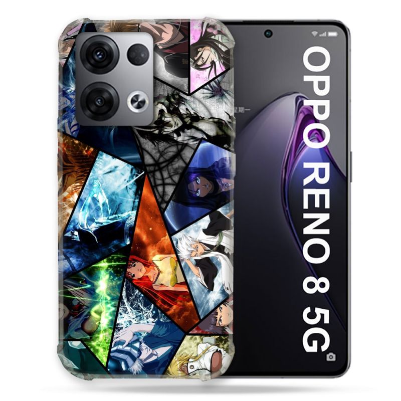 Coque Renforcée Pour Oppo Reno 8 5G Manga Bleach Pele Mele