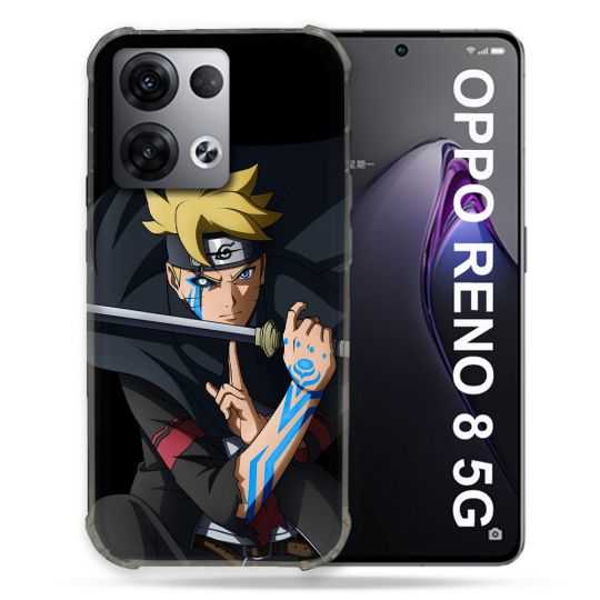 Coque Renforcée Pour Oppo Reno 8 5G Manga Boruto Tatouage