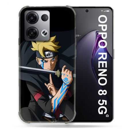 Coque Renforcée Pour Oppo Reno 8 5G Manga Boruto Tatouage