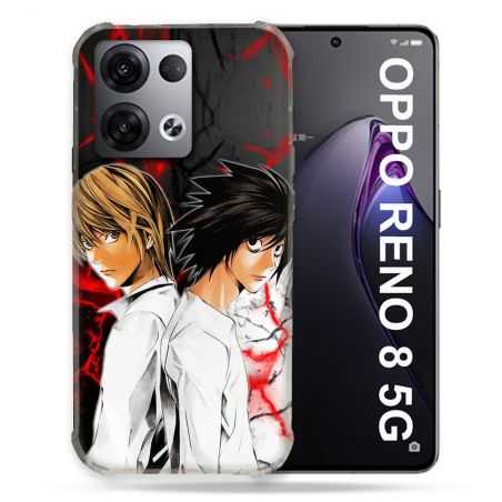 Coque Renforcée Pour Oppo Reno 8 5G Manga Death Note Duo