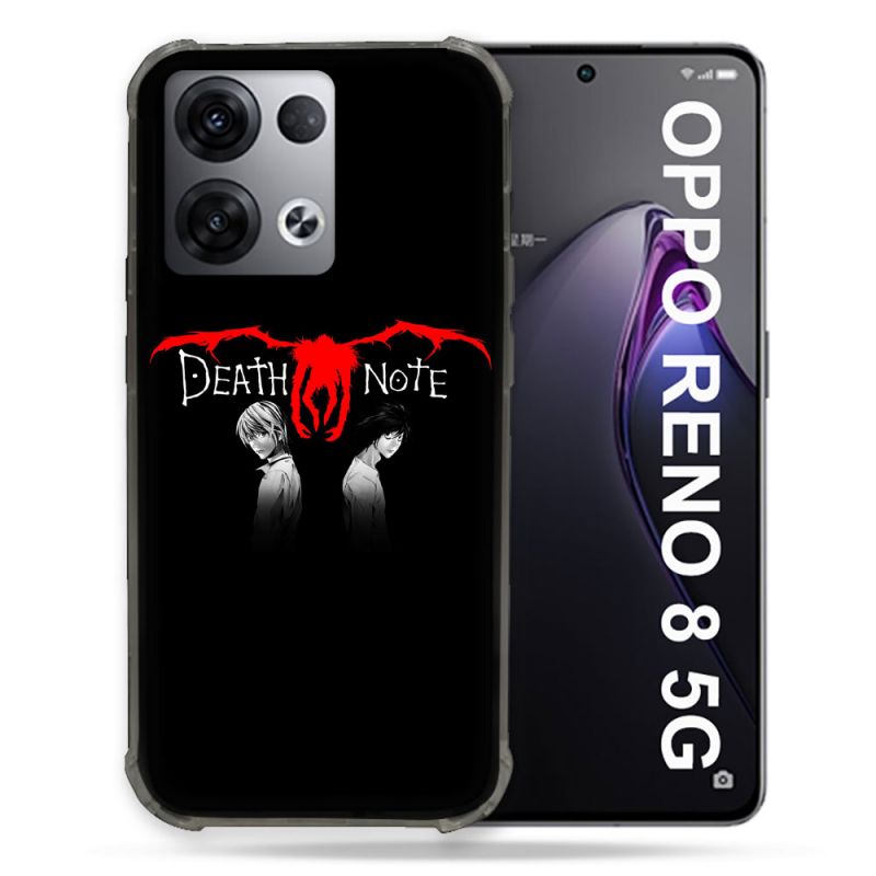 Coque Renforcée Pour Oppo Reno 8 5G Manga Death Note Noir