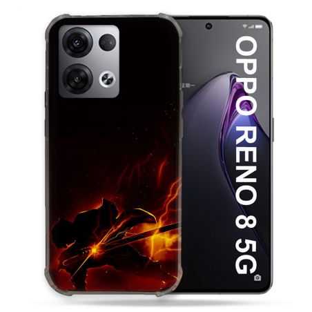 Coque Renforcée Pour Oppo Reno 8 5G Manga Demon Slayer Electric